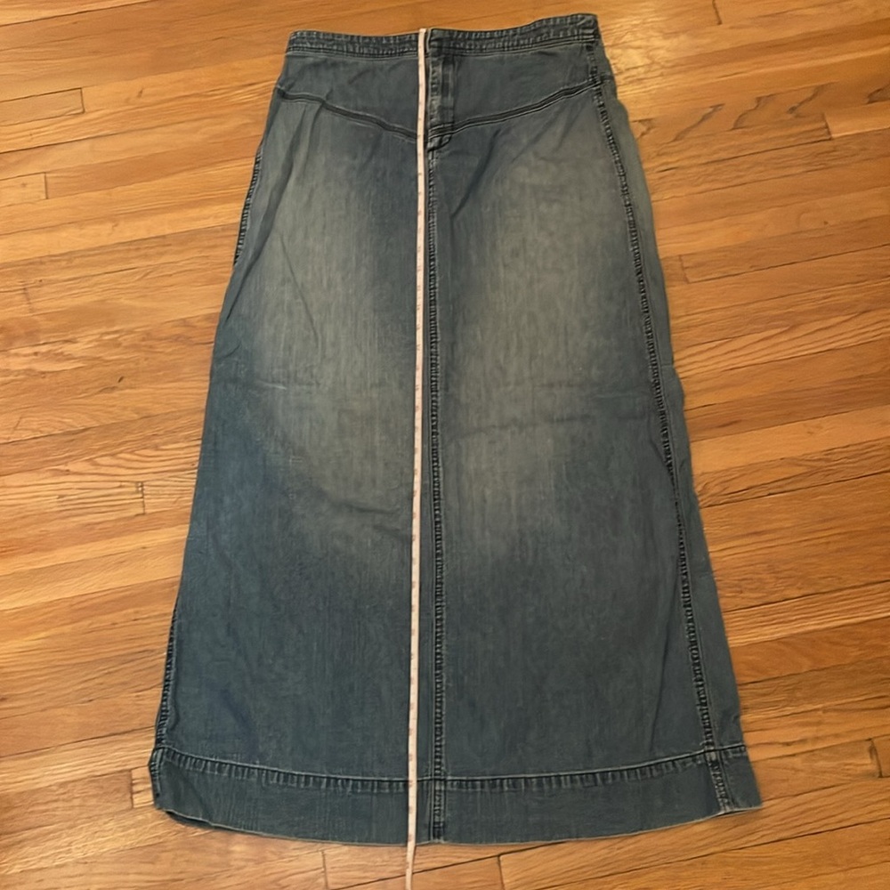 Banana Republic denim long jean skirt size 8 - Picture 3 of 7